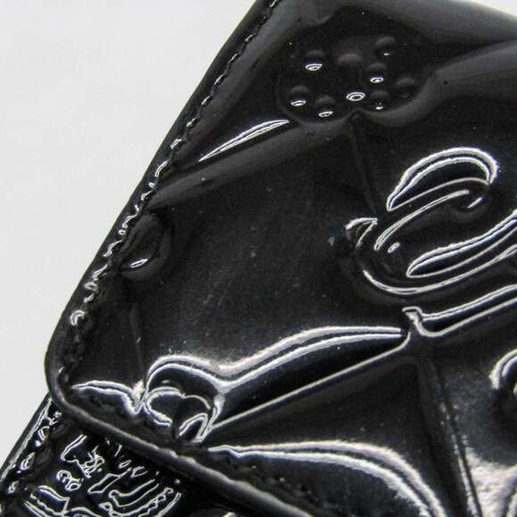 CHANEL Authentic Black Leather Wallet